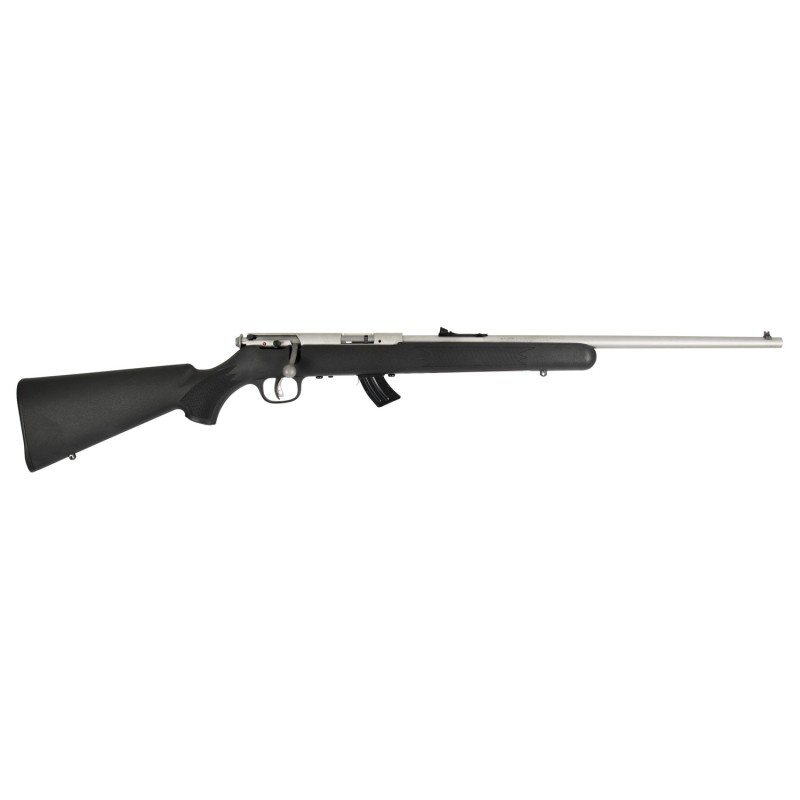 Savage Arms 24700 Mark II FSS 22 LR Caliber with 101 Capacity 21 Barrel Matte Stainless Metal Finish Matte Black Synthetic Stock