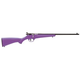 Savage Arms 13783 Rascal  22 LR Caliber with 1rd Capacity 16.12 Barrel Matte Blued Metal Finish  Purple Synthetic Stock Right Ha