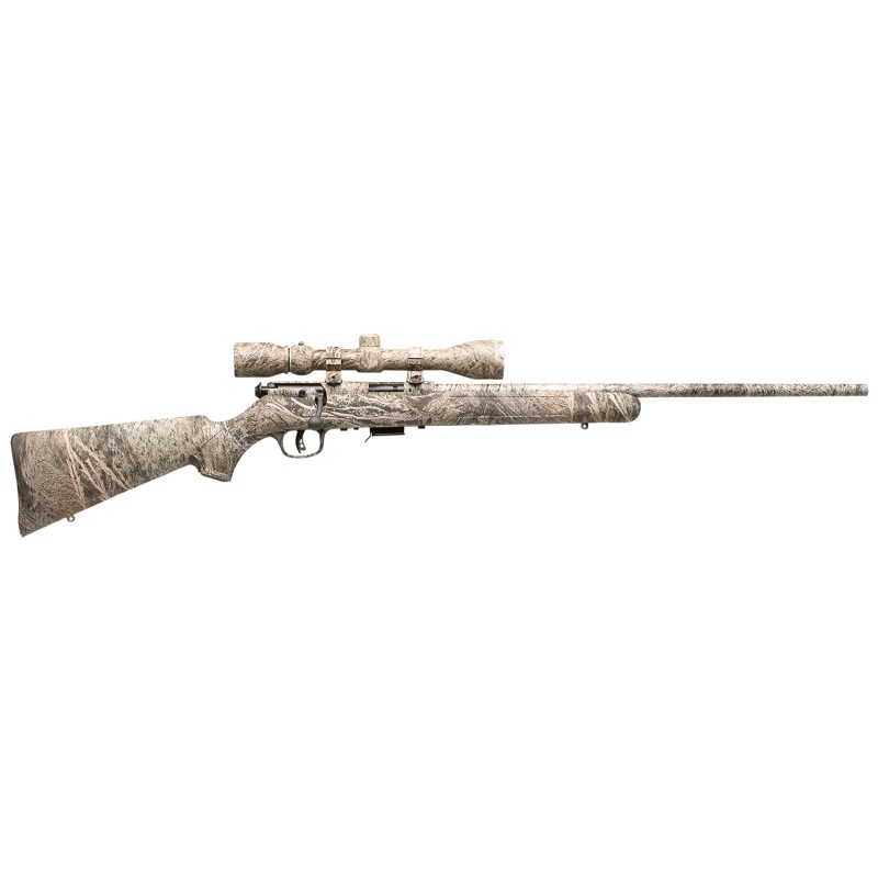 Savage Arms 96765 93R17 XP 17 HMR Caliber with 51 Capacity 22 Barrel Overall Mossy Oak Brush Finish Synthetic Stock  AccuTrigger