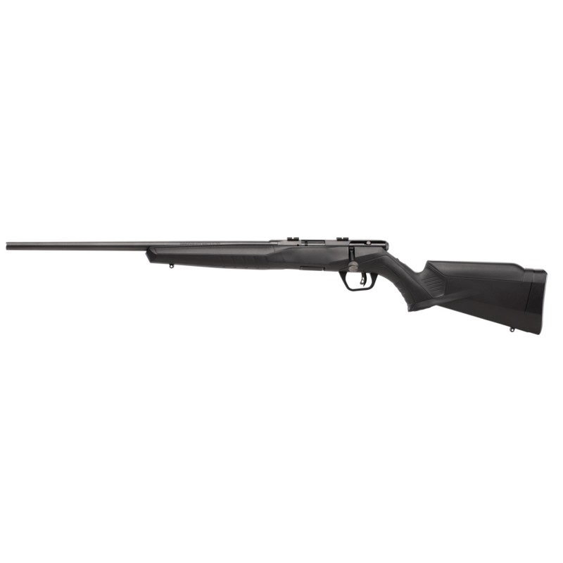 Savage Arms 70240 B22 F Bolt Action 22 LR Caliber with 101 Capacity 21 Barrel Matte Blued Metal Finish  Matte Black Synthetic St