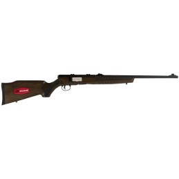 Savage Arms 70810 B17 G Full Size Bolt Action 17 HMR 101 21 Barrel Matte Blued Metal Finish  Satin Hardwood Stock