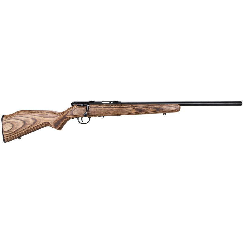 Savage Arms 96734 93R17 BV 17 HMR Caliber with 51 Capacity 21 Barrel Matte Blued Metal Finish  Natural Brown Laminate Stock Righ