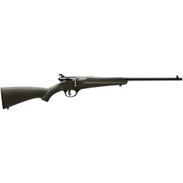 Savage Arms 13790 Rascal  22 LR Caliber with 1rd Capacity 16.12 Barrel Blued Metal Finish  Green Synthetic Stock Right Hand Yout