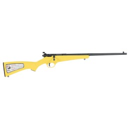 Savage Arms 13805 Rascal  22 LR Caliber with 1rd Capacity 16.12 Barrel Blued Metal Finish  Yellow Synthetic Stock Right Hand You