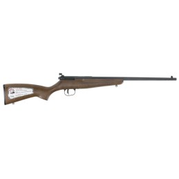 Savage Arms 13820 Rascal  22 LR Caliber with 1rd Capacity 16.12 Barrel Blued Metal Finish  Satin Hardwood Stock Left Hand Youth