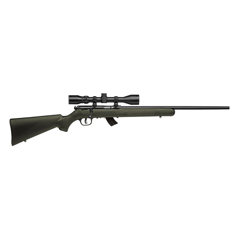 Savage Arms 26721 Mark II FXP 22 LR Caliber with 51 Capacity 21 Barrel Matte Blued Metal Finish  OD Green Synthetic Stock Right 