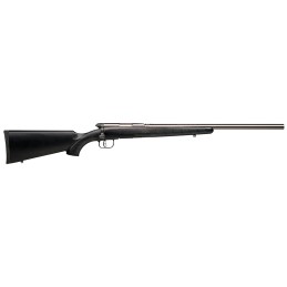 Savage Arms 96915 B.MAG  17 WSM Caliber with 81 Capacity 22 Barrel Matte Stainless Metal Finish  Matte Black Synthetic Stock Rig