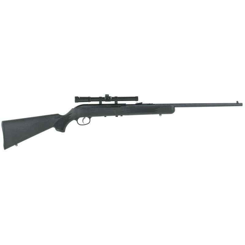 Savage Arms 40061 64 FLXP 22 LR Caliber with 101 Capacity 21 Barrel Matte Blued Metal Finish  Matte Black Synthetic Stock Left H