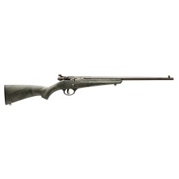 Savage Arms 13617 Rascal  22 LR Caliber with 1rd Capacity 16.12 Barrel Matte Blued Metal Finish  Gator Camo Synthetic Stock Righ