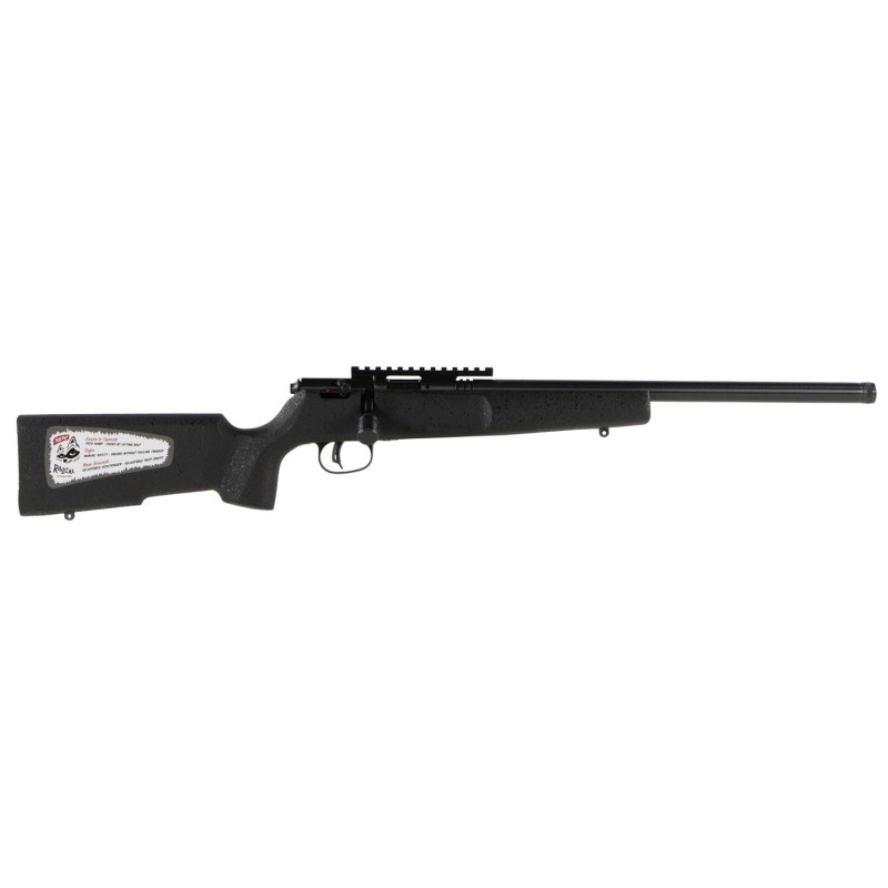 Savage Arms 13823 Rascal Target 22 LR Caliber with 1rd Capacity 16.12 Barrel Matte Blued Metal Finish  Matte Black Synthetic Sto