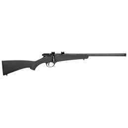 Savage Arms 13834 Rascal FVSR 22 LR Caliber with 1rd Capacity 16.12 Threaded Barrel Matte Blued Metal Finish  Matte Black Synthe