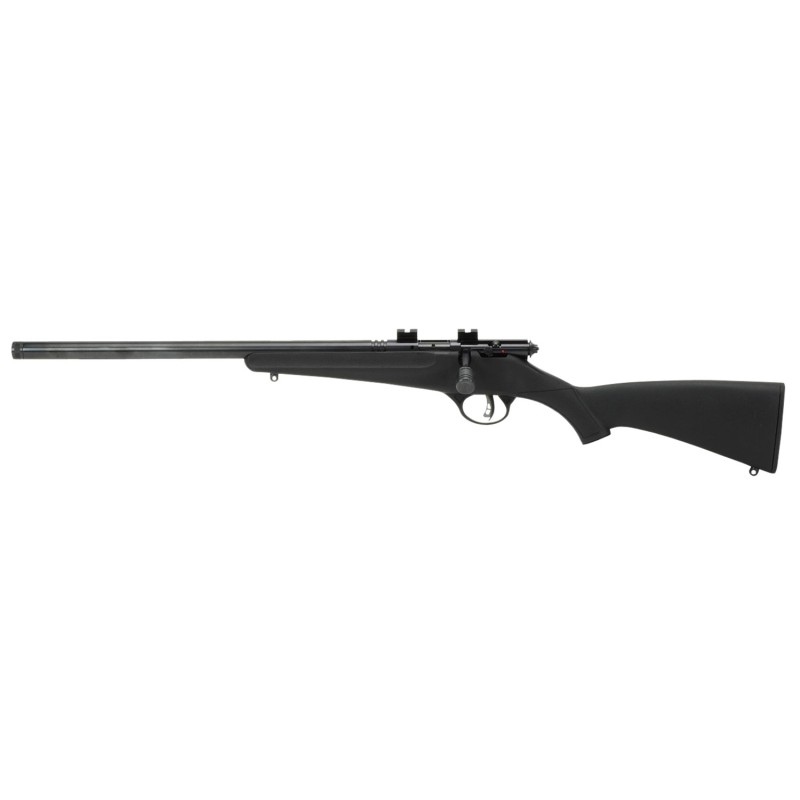 Savage Arms 13841 Rascal FLVSR 22 Short Caliber with 1rd Capacity 16.12 Threaded Barrel Matte Blued Metal Finish  Matte Black Sy