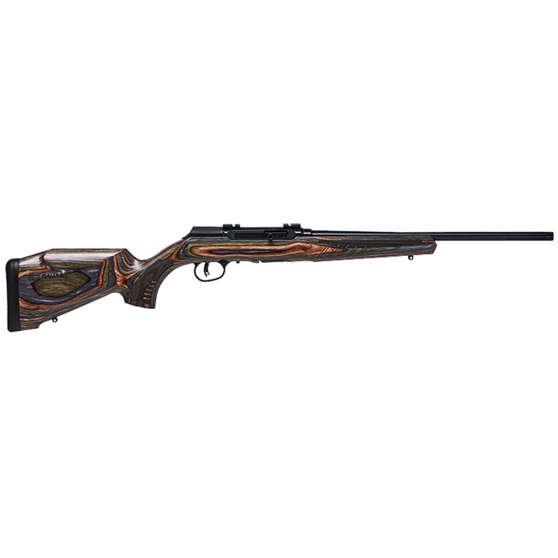 Savage Arms 47249 A22 BNSSR SemiAuto 22 LR Caliber with 101 Capacity 18 Threaded Barrel Black Metal Finish  Timber Hardwood Matt