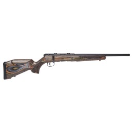 Savage Arms 70849 B22 BNSSR Full Size Bolt Action 17 HMR 101 18 Threaded Barrel Matte Black Metal Finish  Timber Hardwood Matte 