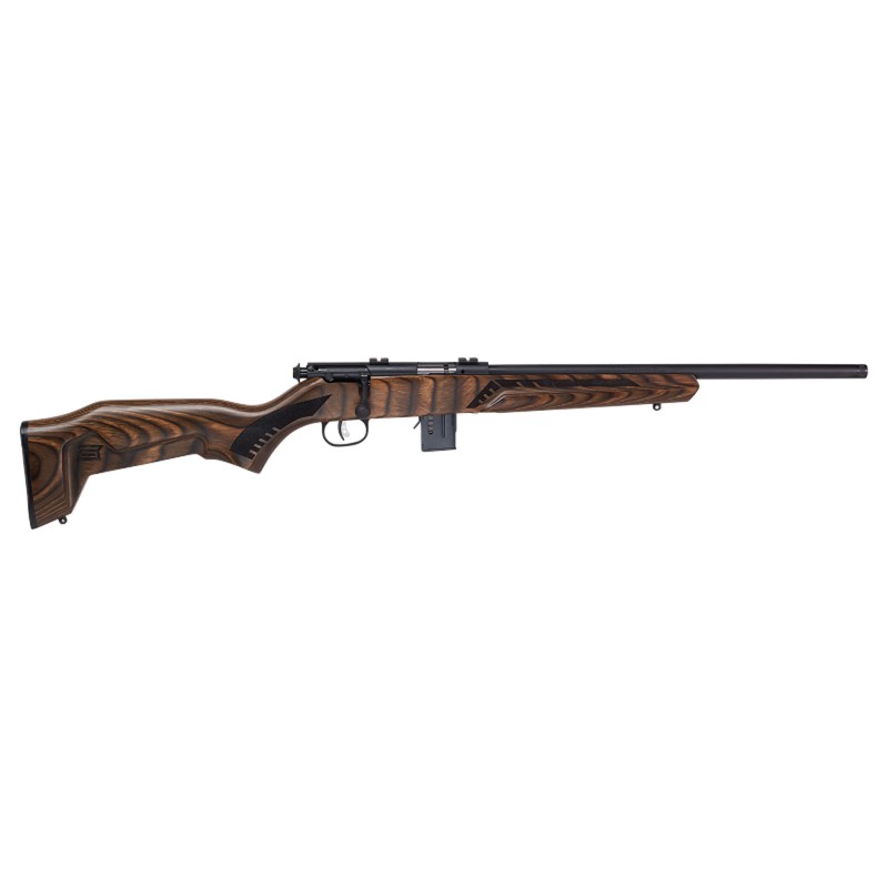 Savage Arms 91937 93 Minimalist Full Size 22 WMR 101 18 Matte Black Steel Barrel Matte Black Carbon Steel Receiver Natural Brown