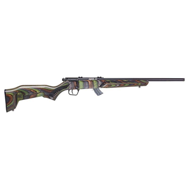 Savage Arms 26736 Mark II Minimalist 22 LR Caliber with 101 Capacity 18 Barrel Matte Black Metal Finish  Boyds Minimalist Green 