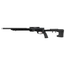 Savage Arms 70556 B22 Precision Lite Bolt 22 WMR 18 Carbon Fiber Wrapped Barrel 101 Black Rec Black Adjustable MDT Aluminum Chas