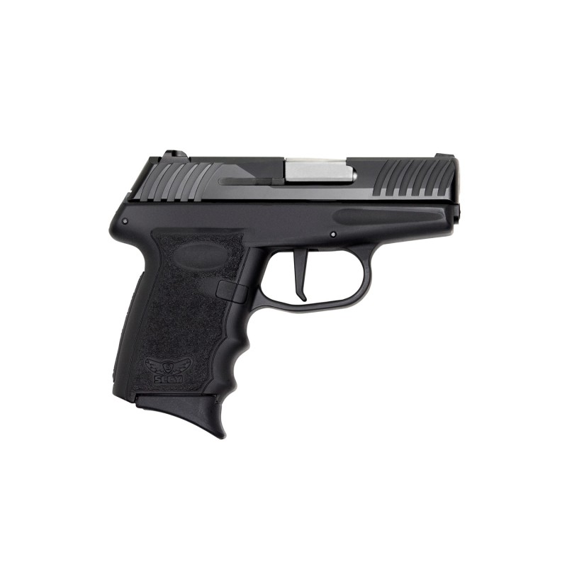 SCCY Industries DVG1CBE DVG1  Striker Fire 9mm Luger Caliber with 3.10 Barrel 101 Capacity Black Finish Frame Serrated Black Nit