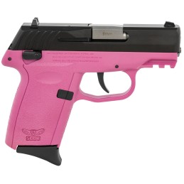 SCCY Industries CPX1CBPKG3 CPX1 Gen3 9mm Luger 101 3.10 Pink Polymer w Picatinny Rail Serrated Black Nitride SS Slide Pink Polym