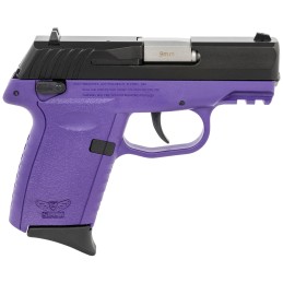 SCCY Industries CPX1CBPUG3 CPX1 Gen3 9mm Luger 101 3.10 Purple Polymer wPicatinny Rail Serrated Black Nitride SS Slide Purple Po