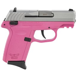 SCCY Industries CPX1TTPKG3 CPX1 Gen3 9mm Luger Caliber with 3.10 Barrel 101 Capacity Pink Finish Picatinny Rail Frame Serrated S