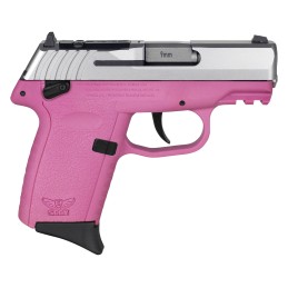 SCCY Industries CPX1TTPKRDRG3 CPX1 Gen3 RDR 9mm Luger 101 3.10 Pink Polymer w Picatinny Rail Serrated SS Slide Pink Polymer Grip