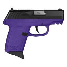 SCCY Industries CPX2CBPURDRG3 CPX2 Gen3 RD 9mm Luger 101 3.10 Purple Polymer wPicatinny Rail Serrated Black Nitride SS Slide Pur