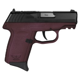 SCCY Industries CPX2CBCRRDRG3 CPX2 Gen3 RD 9mm Luger 101 3.10 Crimson Red Polymer wPicatinny Rail Serrated Black Nitride SS Slid