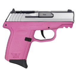 SCCY Industries CPX2TTPKRDRG3 CPX2 Gen3 RD 9mm Luger 101 3.10 Pink Polymer w Picatinny Rail Serrated Stainless Steel Slide Pink 