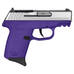 SCCY Industries CPX2TTPURDRG3 CPX2 Gen3 RD 9mm Luger 101 3.10 Purple Polymer wPicatinny Rail Serrated Stainless Steel Slide Purp