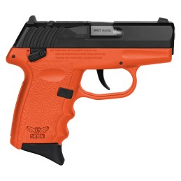 SCCY Industries CPX4CBORRDRG3 CPX4 RD 380 ACP 101 2.96 Orange PolymerSerrated Black Nitride Stainless Steel SlideFinger Grooved 