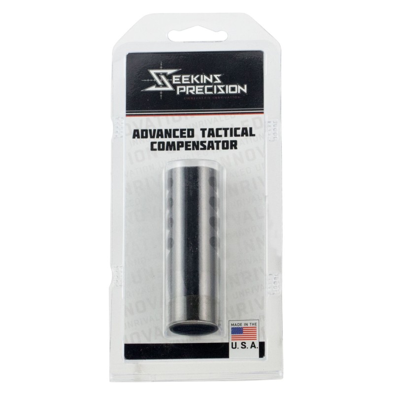 Seekins Precision 0011510035 ATC Muzzle Brake Black Melonite 416R Stainless Steel with 1228 tpi Threads for 223 Rem 5.56x45mm NA