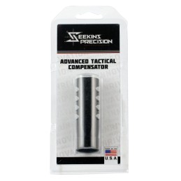 Seekins Precision 0011510039 ATC Muzzle Brake Black Melonite 416R Stainless Steel with 5824 tpi Threads for 7.62x51mm NATO AR10