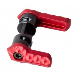 Seekins Precision 0011580012 Safety Selector 6090 Degree Red Anodized Aluminum Ambidextrous