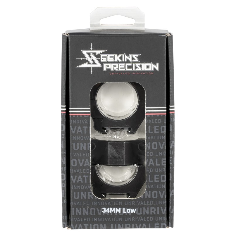 Seekins Precision 0010630002 Scope Rings  Matte Black 34mm Low