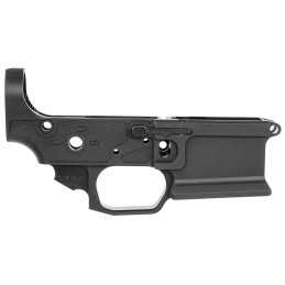 Sharps Bros SBLR08F Livewire Stripped Lower MultiCaliber 7075T6 Aluminum wBlack Anodized Finish Compatible wMilSpec Internal Par