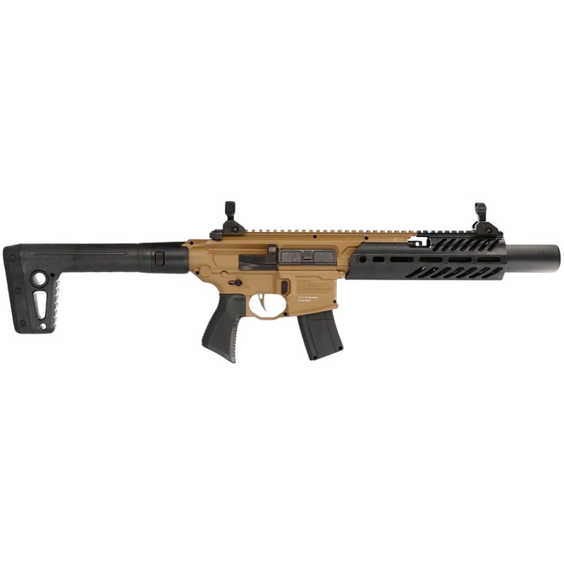 Sig Sauer Airguns AIRMCXCANEBRAKE MCX Canebrake Air  CO2 Not Included 177 Pellet 30rd FDE Metal Rec Removable Fixed Black Synthe