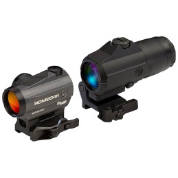 Sig Sauer ElectroOptics SORJ43111 Romeo4 and Juliet4 Combo  GraphiteBlack 1x4x 20mm24mm 2 MOA Red Ballistic Circle Dot Reticle