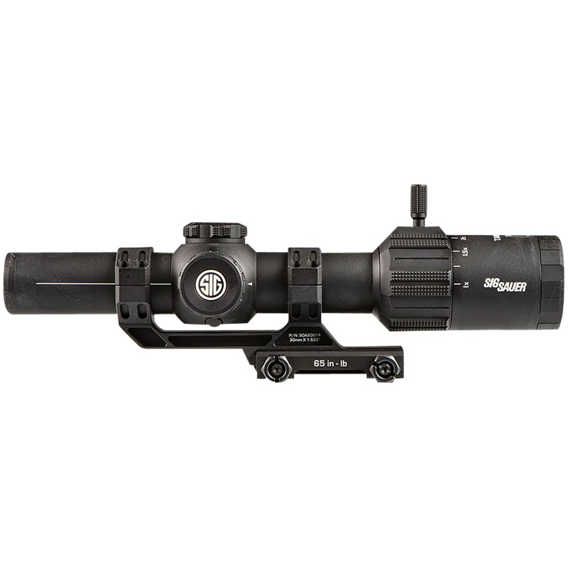 Sig Sauer ElectroOptics SOT61000 TangoMSR LPVO SFP Black 16x24mm 30mm Tube Illuminated BDC6 Reticle Features Throw Lever  ALPHAM