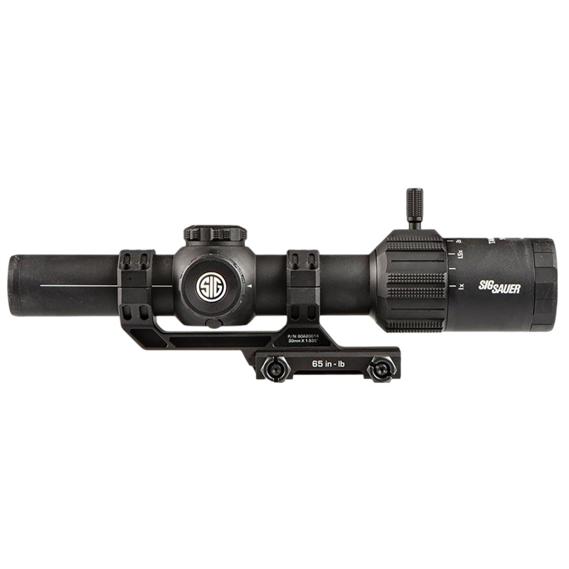 Sig Sauer ElectroOptics SOTM61002 TangoMSR LPVO Black 16x24mm 30mm Tube Illuminated BDC6 Reticle