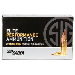 Sig Sauer E3WMM120 Marksman Elite  300 Win Mag 190 gr Open Tip Match 20 Per Box 25 Case