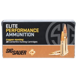 Sig Sauer E6MMCH120 Elite Copper Hunting  6mm Creedmoor 80 gr Copper Solid 20 Per Box 10 Case