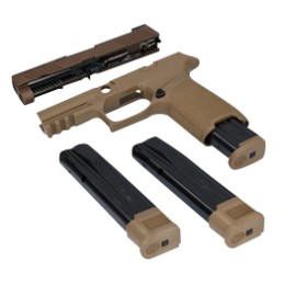 Sig Sauer 8900268 P320 M18 XChange Kit 9mm Luger For Sig 320 Handgun 17 21 Capacity Coyote Tan