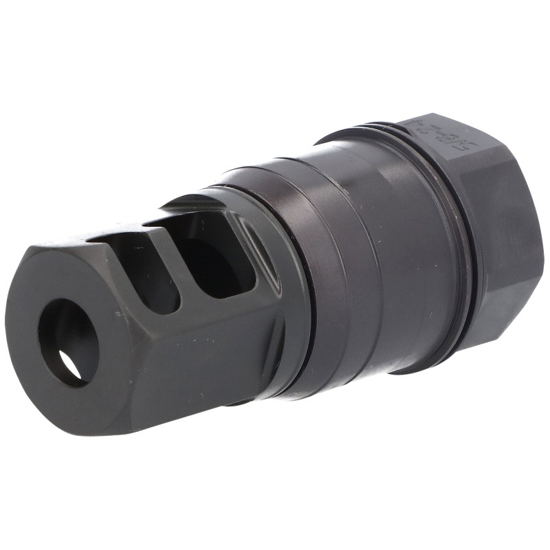 Sig Sauer SL76258X2425DEGM ClutchLok QD Muzzle Brake Black Stainless Steel with 58 24 tpi Threads for 7.62mm 25 Degree Taper