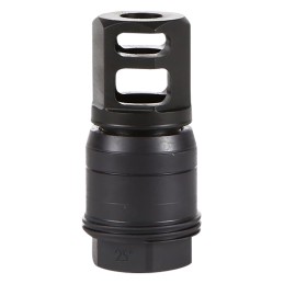 Sig Sauer SL55612X2825DEGM ClutchLok QD Muzzle Brake Black Stainless Steel with 12 28 tpi Threads for 5.56mm 25 Degree Taper