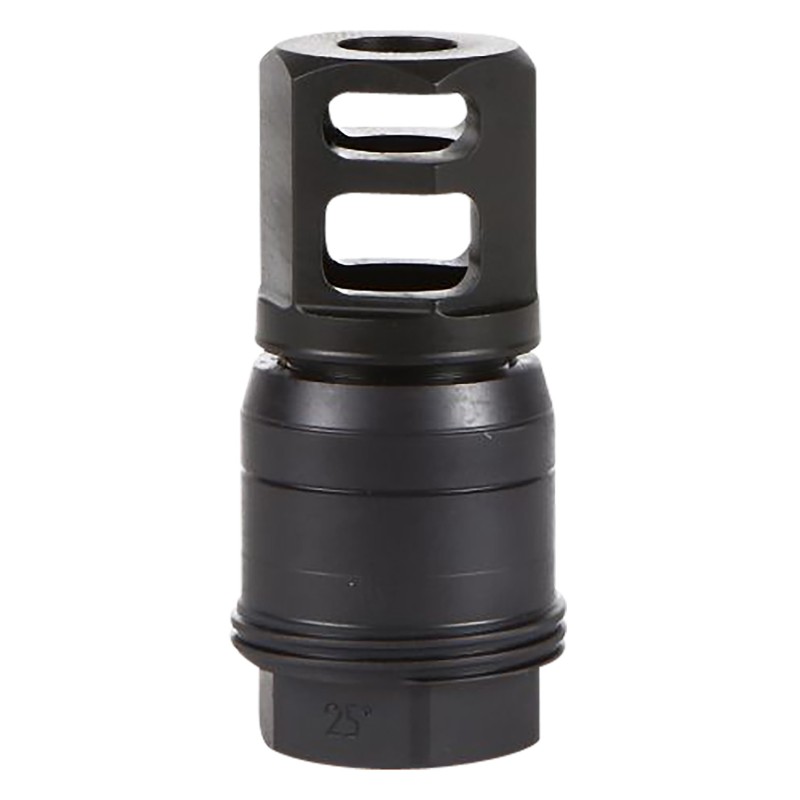 Sig Sauer SL55612X2825DEGM ClutchLok QD Muzzle Brake Black Stainless Steel with 12 28 tpi Threads for 5.56mm 25 Degree Taper