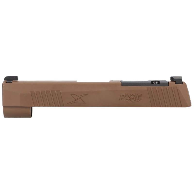 Sig Sauer 8900987 P365XL Slide Assembly with Micro Optics Cut Coyote Tan Nitride XRAY3 Day Night Sights for 9mm 3.7 Barrel