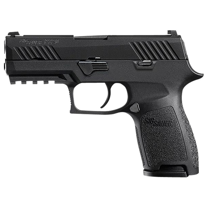 Sig Sauer 320C9BSSMSMA P320 MA Compliant Compact 9mm Luger 101 3.90 Black Carbon Steel Barrel Black Nitron Serrated Slide Black 