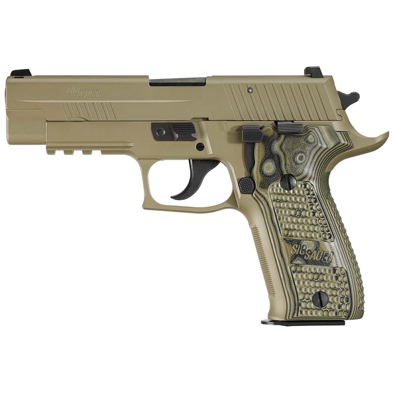 Sig Sauer 226R9SCPNCA P226 Scorpion CA Compliant 9mm Luger 4.40 101 Flat Dark Earth Flat Dark Earth Hogue Extreme G10 Piranha Gr