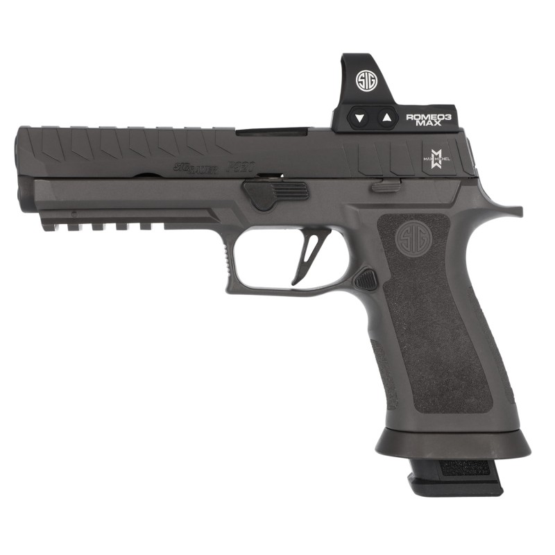 Sig Sauer 320X59MAXM P320 Max 9mm Luger 5 211 4 Gray Black Nitron Stainless Steel Slide Gray TXG Polymer Grip Includes Romeo03 M